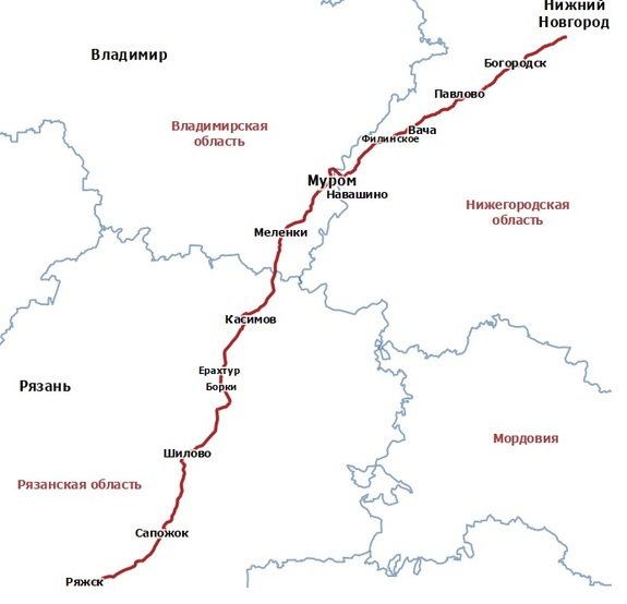 Карта павлово нижегородской области