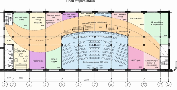 План выставочного зала проект