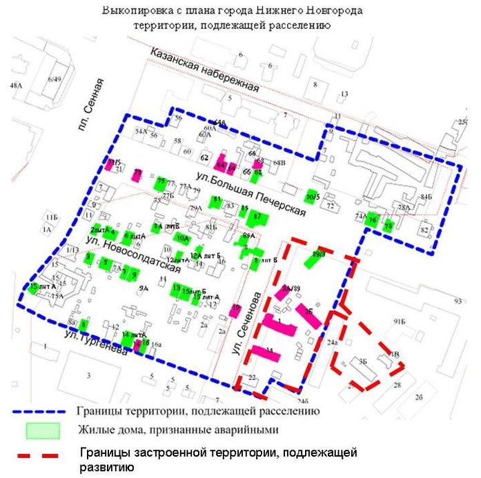 Выкопировка из строительного проекта