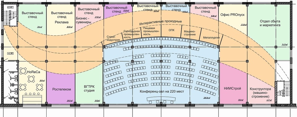 План выставочного центра