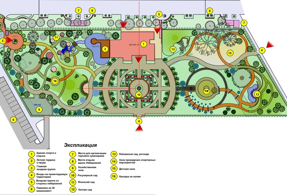 Проект планировки территории парка