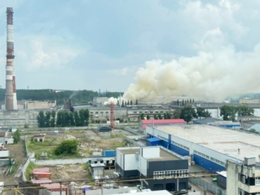 На территории свердловского оборонного завода произошел пожар